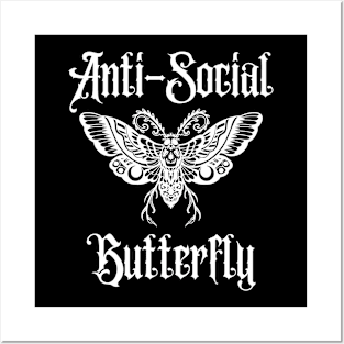 Anti-Social Butterfly Posters and Art